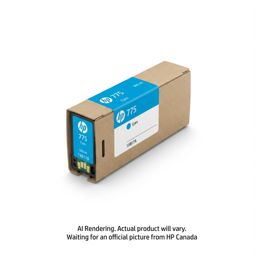 Cartouche d'encre HP 1XB17A 775 cyan d'origine DesignJet 500 ml