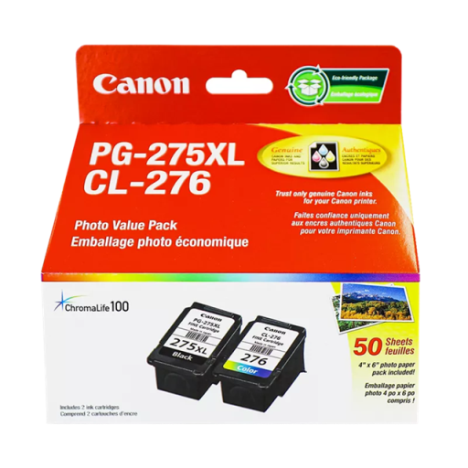 Canon 4981C011 PG-275XL / CL-276 Ink with Photo Paper Value Pack