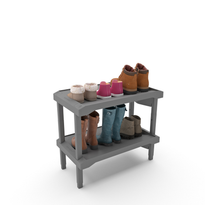 Rakabot PLASTICO-2L-G1 Plastico 2-Tier Light Grey
