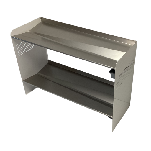 RAKABOT SIG233-SILVER-WHITE Rakabot Signature 2 tier chic and classy water and mud collecting shoe and boot rack