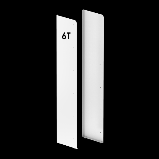 Rakabot TITAN-PAN6E-WHI Titan 6-Tier Panel White
