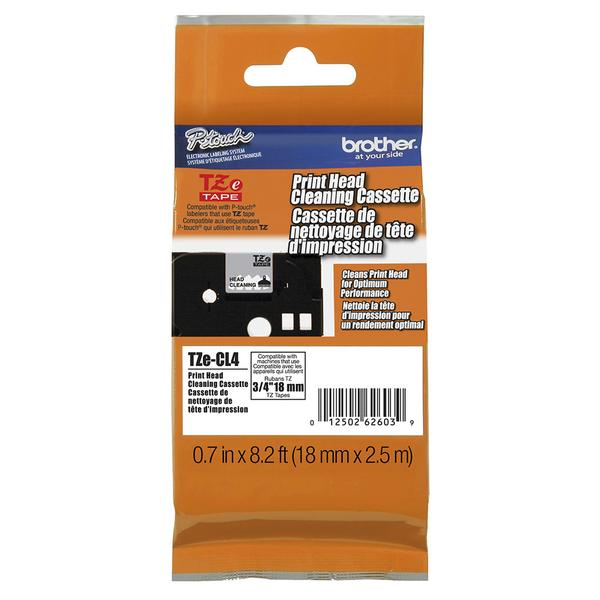 Brother TZCL4 TZ Cleaning 18 mm Tape for P-touch   approx. 100 uses