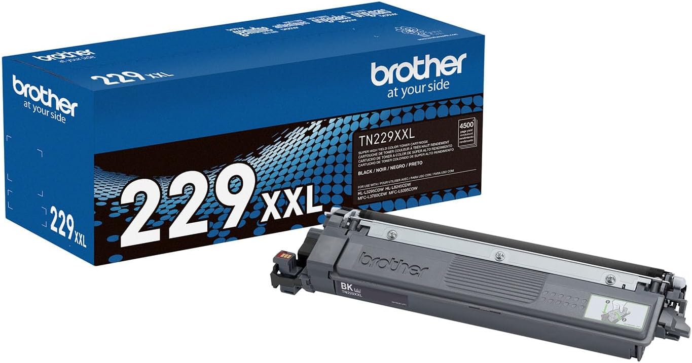 TN229XXLBK Brother Black Super High Yield Original Toner Cartridge