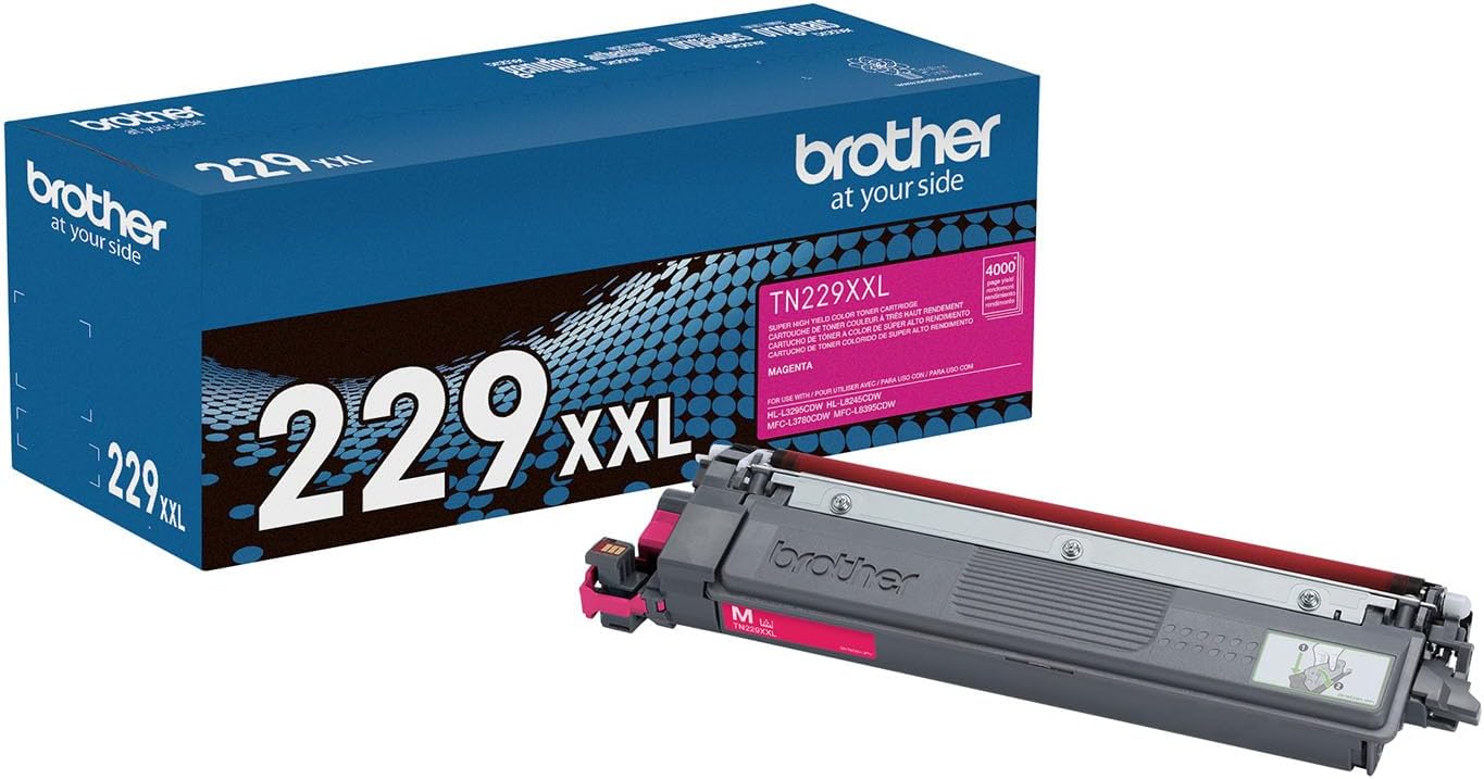 TN229XXLM Brother Magenta Super High Yield Original Toner Cartridge