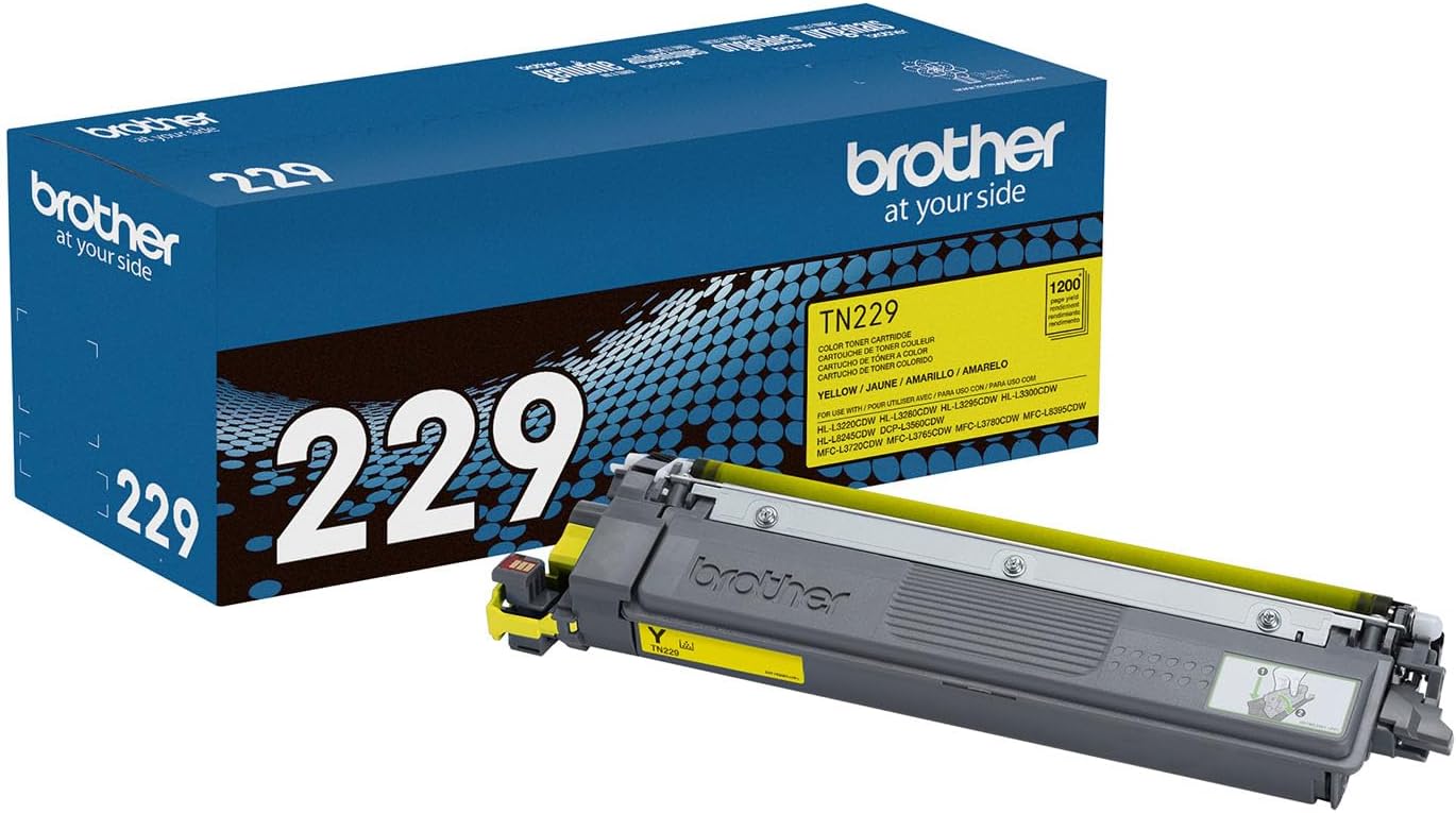 TN229Y Brother Yellow Original Toner Cartridge