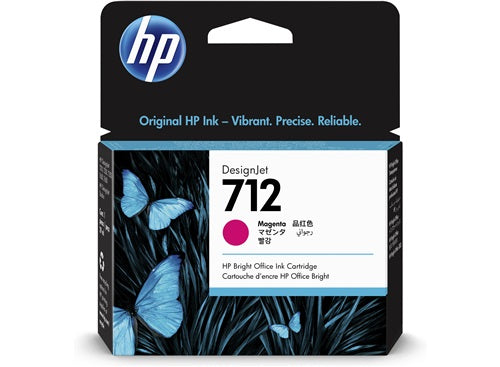 3ED68A HP 712 29ml Magenta Ink Cartridge