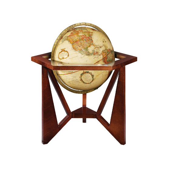 Globe ancien Replogle San Marcos de 30 cm - Collection Frank Lloyd Wright - Anglais