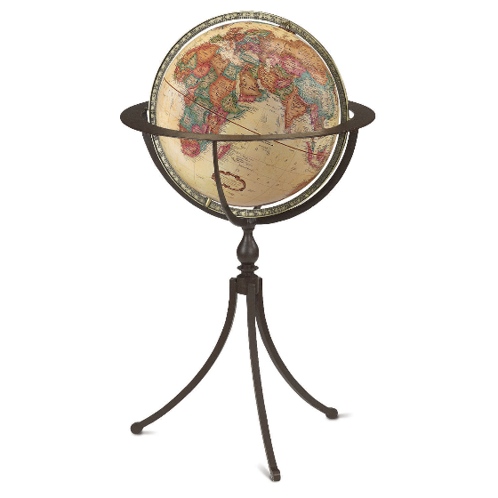 Replogle Marin 16-inch Antique Floor Globe - English
