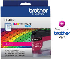 LC406MS Brother Inkvestment Cyan Original Ink Cartridge
