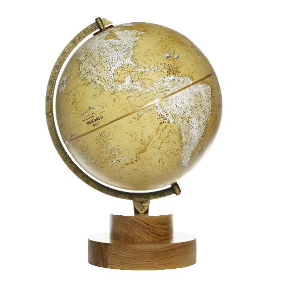 Globe de bureau ancien Replogle Chicago de 30 cm - Anglais