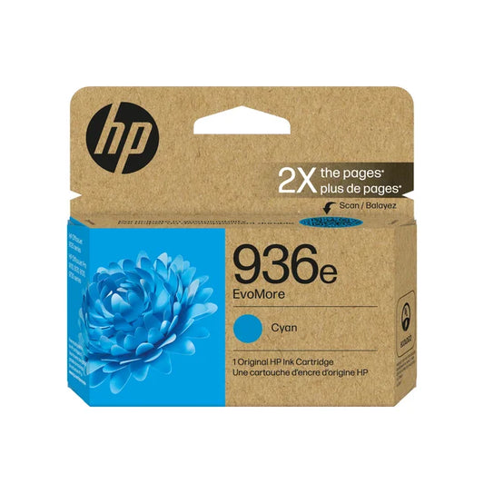 HP 936e EvoMore Cyan Original Ink Cartridge (4S6V3LN)