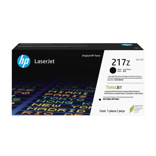 HP W2170Z 217Z Black Original Ultra High Yield LaserJet Toner Cartridge