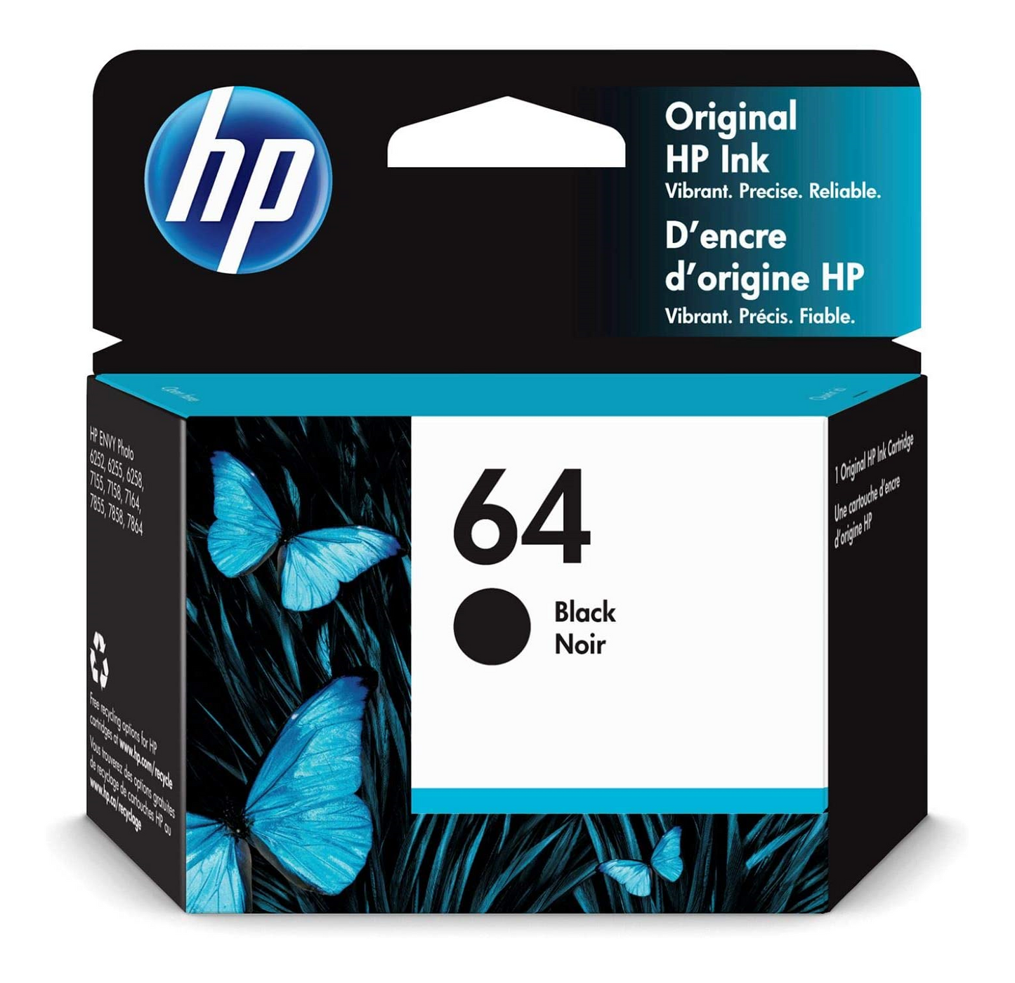 N9J90AN HP 64 Black Original Ink Cartridge