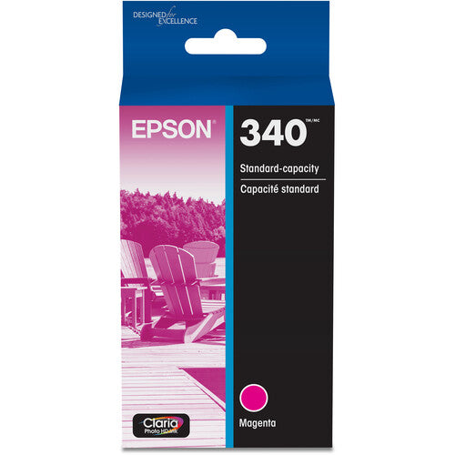 EPSON T340320-S Claria Photo HD Magenta Ink Cartridge - Standard