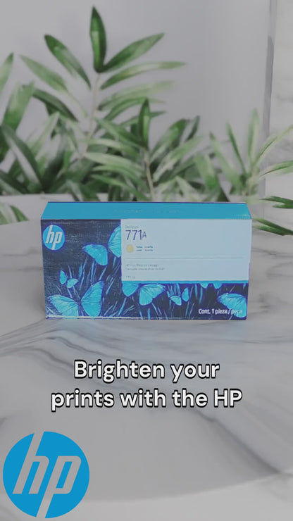 Cartouche d'encre jaune HP DesignJet B6Y18A 771A de 775 ml