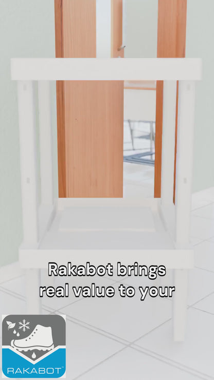 Rakabot LOCKER1-2L-G1 Locker 2-Tier Light Grey