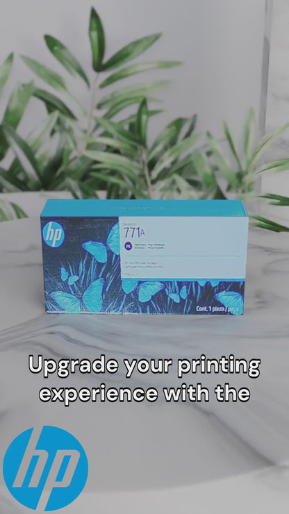 Cartouche d'encre noire photo HP DesignJet B6Y21A 771A de 775 ml