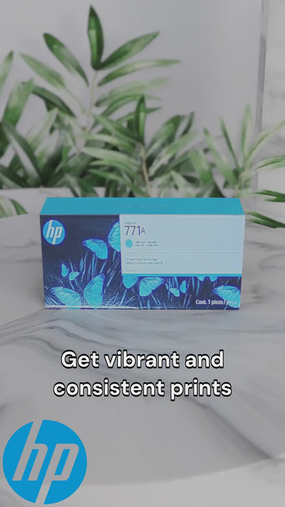 Cartouche d'encre HP DesignJet B6Y20A 771A 775 ml cyan clair