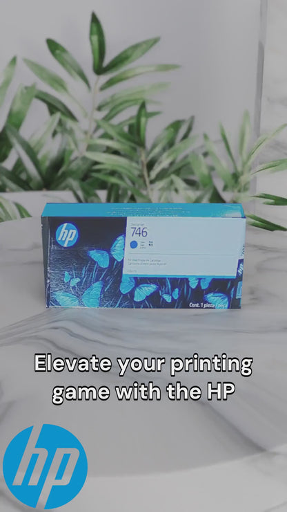 HP P2V80A 746 300-ml Cyan Ink Cartridge