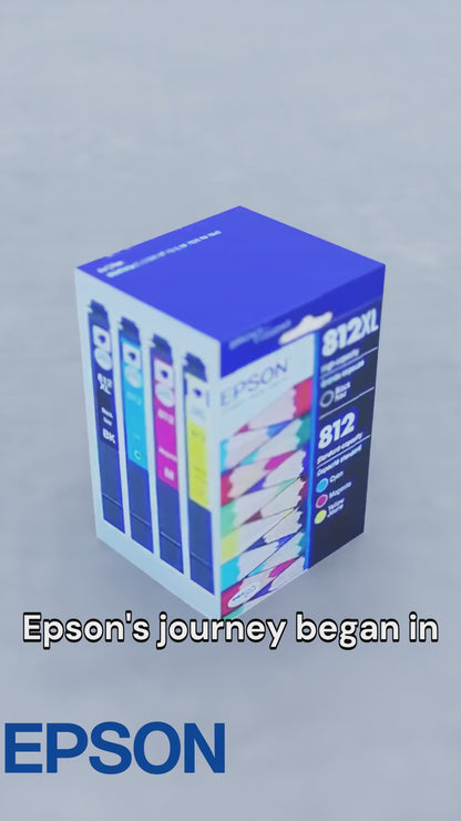 T812XL-BCS Epson  cartouche d'encre noire et couleur produit authentique