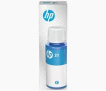 Cartouche d'encre cyan en bouteille HP 31 70 ml