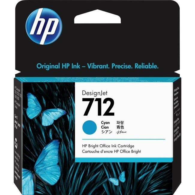 3ED67A HP 712 29ml Cyan Ink Cartridge