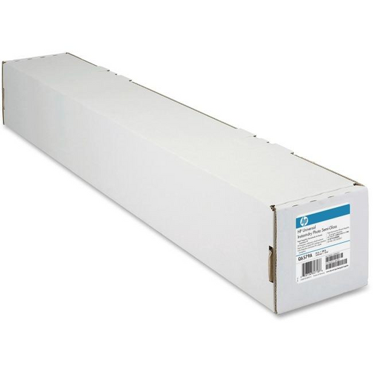 Q6579A HP Universal Instant-dry Satin Photo Paper 200 microns (7.9 mil) • 200 g/m² • 24 in x 100 ft