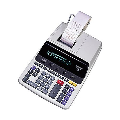 SHARP EL2630PIII Commercial !2-Digit 2-Colour Printing Calculator