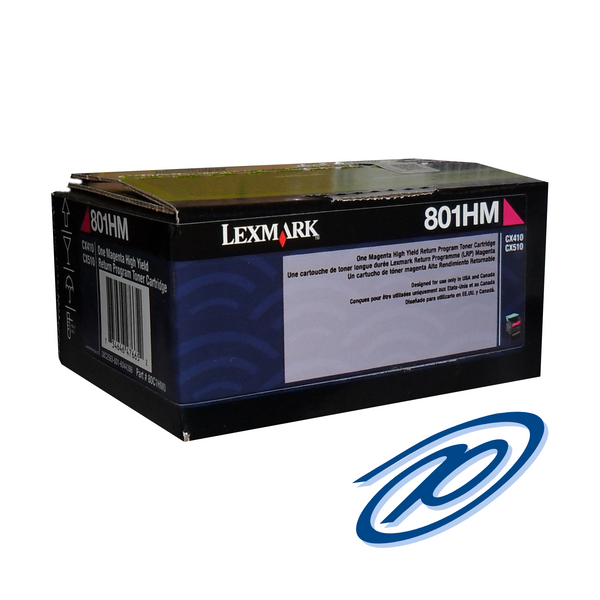 80C1HM0 Lexmark cartouche de toner magenta produit originale