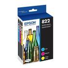 T822520 Epson 822 ComboPack  Color Original Ink Cartridge