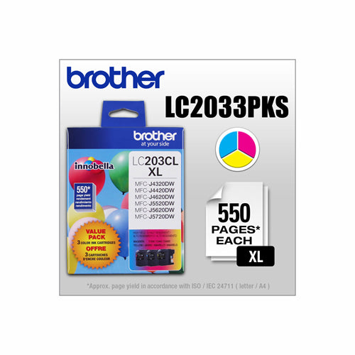 LC2033PKS Brother 3 ColorS HY Original Ink Cartridge