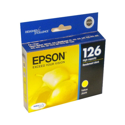 T126420S Epson 126 T126420 cartouche d'encre jaune produit authentique 