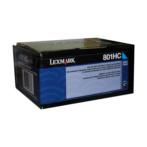 80C1HC0 Lexmark cartouche de toner cyan produit originale