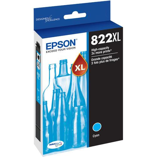 T822XL220 Epson 822XL Cyan Original Ink Cartridge