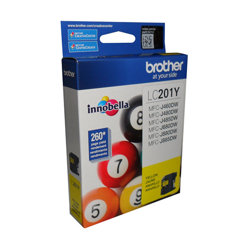 LC201YS Brother Yellow Original Ink Cartridge