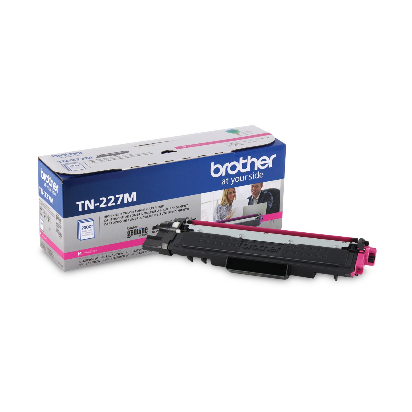 Brother Genuine TN-227M High Yield Magenta Toner Cartridge