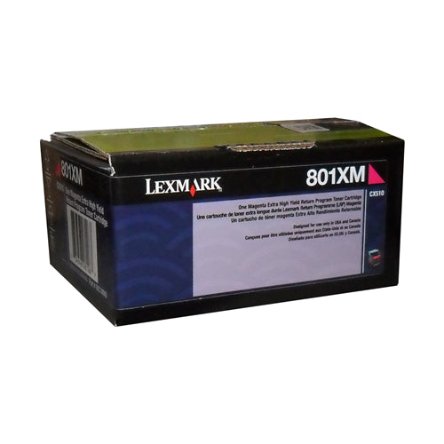 80C1XM0 Lexmark 801XM CX510 Magenta Extra High Yield Return