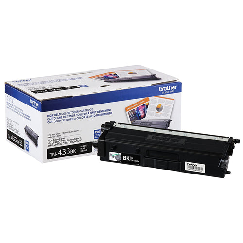 TN433BK Brother High-Yield Black Original Toner Cartridge