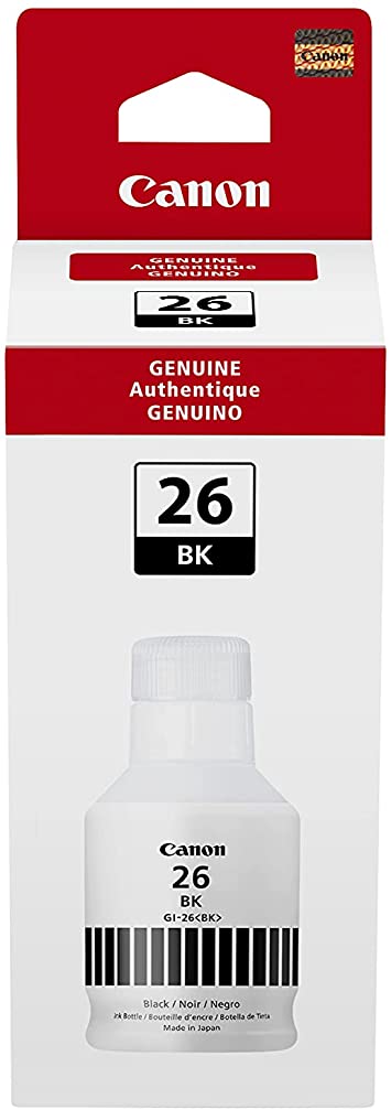 4409C001 Canon GI-26 Black Ink Bottle-Compatible with Gx6020/GX7020 only