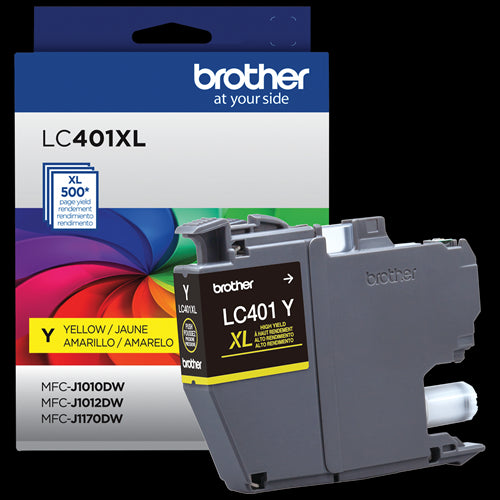 LC401XLYS Brother Cartouche encre jaune produit authentique