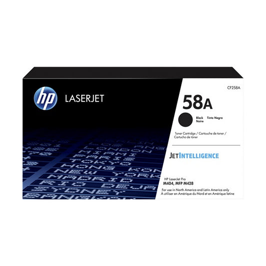 CF258A HP #58A Black Original Laserjet Toner Cartridge