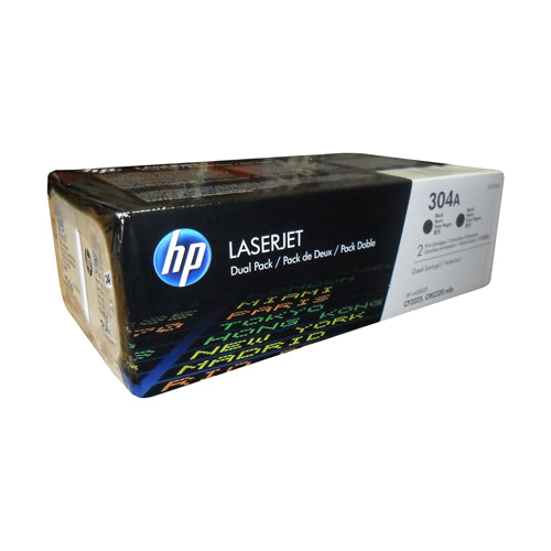 CC530AD HP #304A Dual Pack Black Original Toner