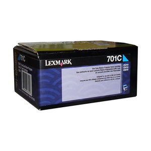 70C10C0 Lexmark 701C Cyan Return Progam Toner Cartridge