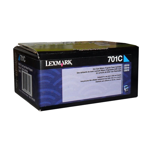 70C10C0 Lexmark cartouche de toner cyan produit originale