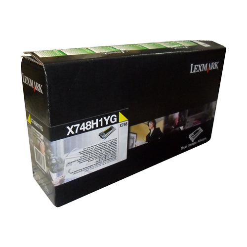 X748H1YG Lexmark X748 Yellow High Yield Return PGM Toner Cartridge