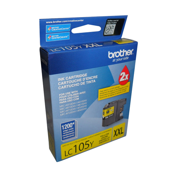 LC105YS Brother Yellow Super HY Original Ink Cartridge