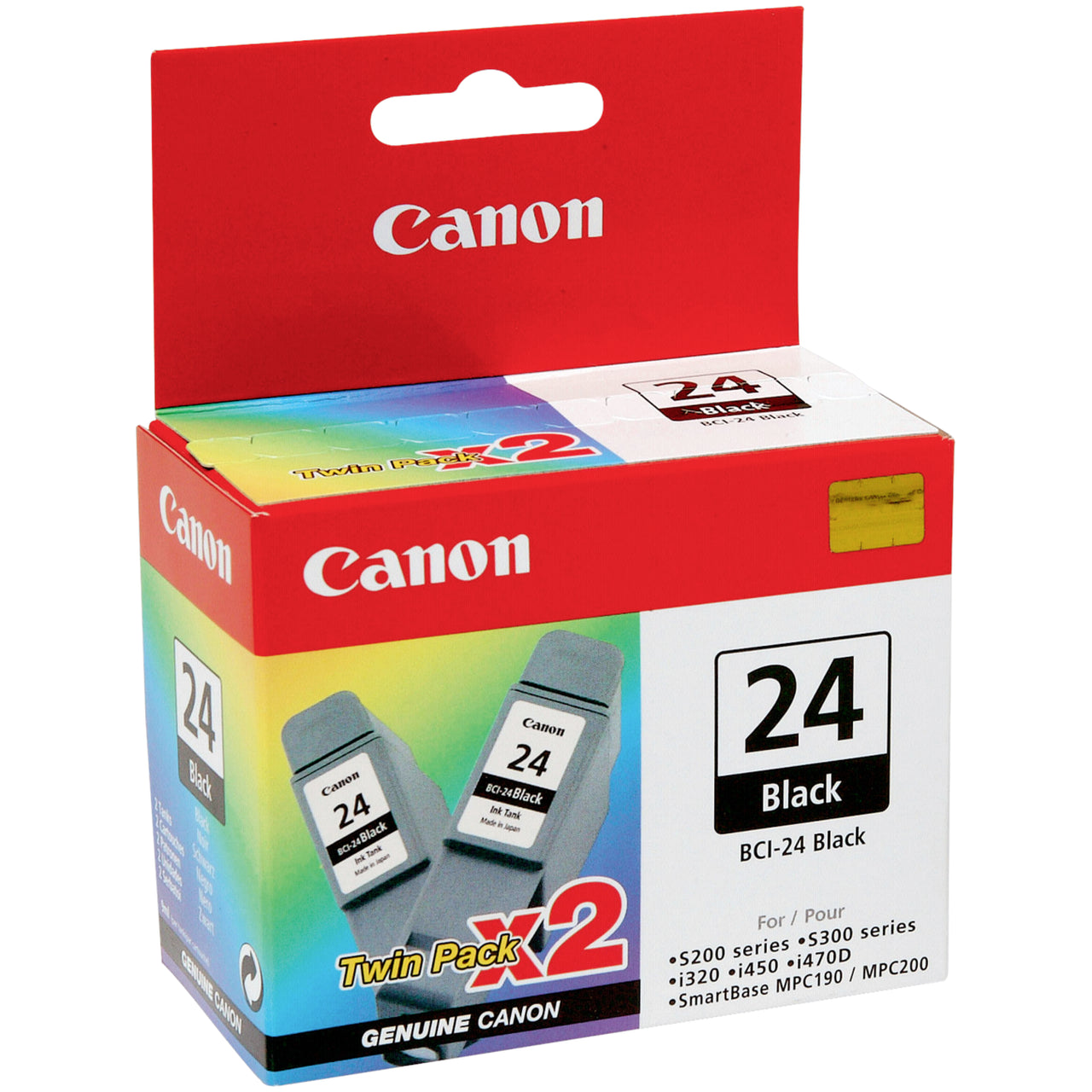 6881A056 Canon BCI-24 BK Twin Ink Value Pack Original Ink Cartridge