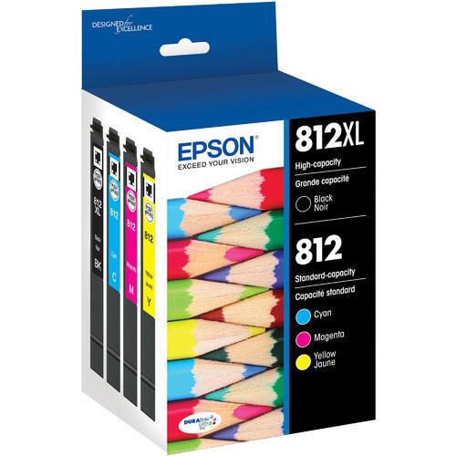 T812XL-BCS Epson  cartouche d'encre noire et couleur produit authentique