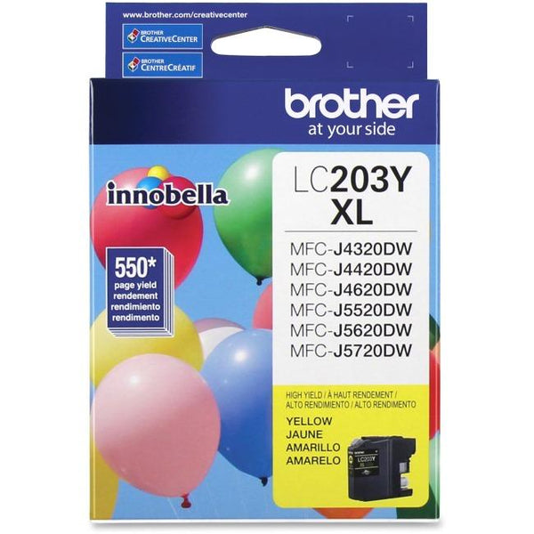 LC203YS Brother Yellow Original Ink Cartridge