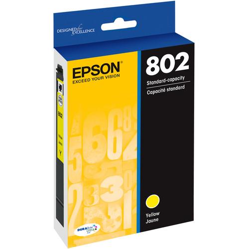 T802420S Epson 802 cartouche d'encre jaune produit authentique 